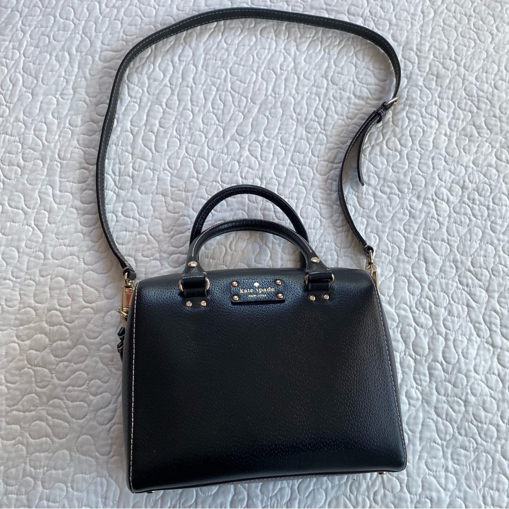 Kate Spade Black Leather Crossbody Bag